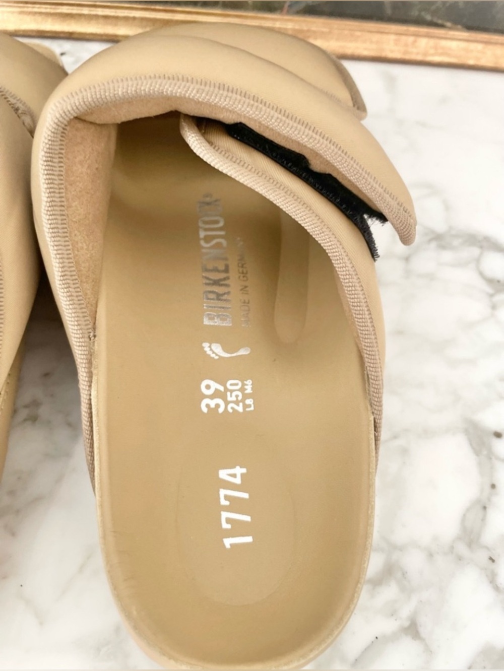 Birkenstock x 1774 Cosny Sandals 39 Taffy Beige Arizona $395 Premium - Picture 7 of 10